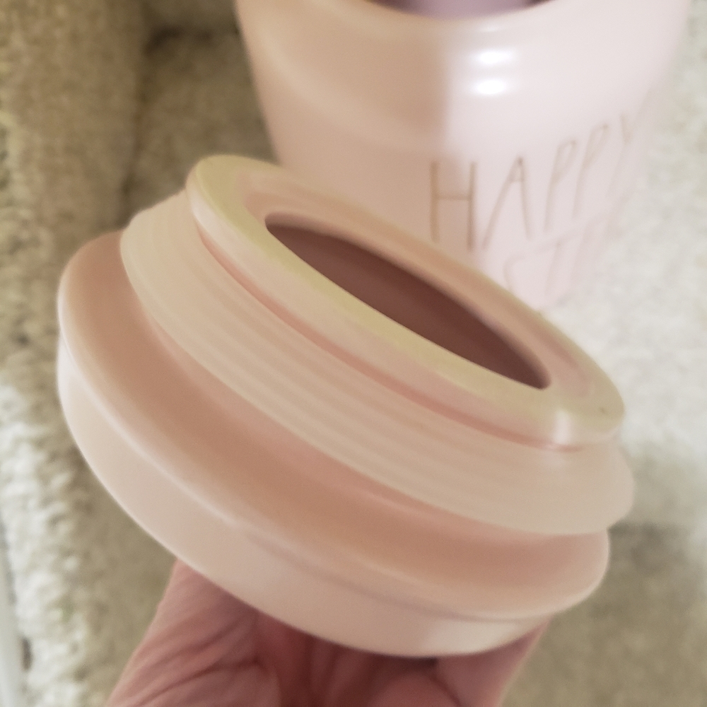 NWT Rae Dunn Pink Happy Easter Canister - Picture 4 of 5